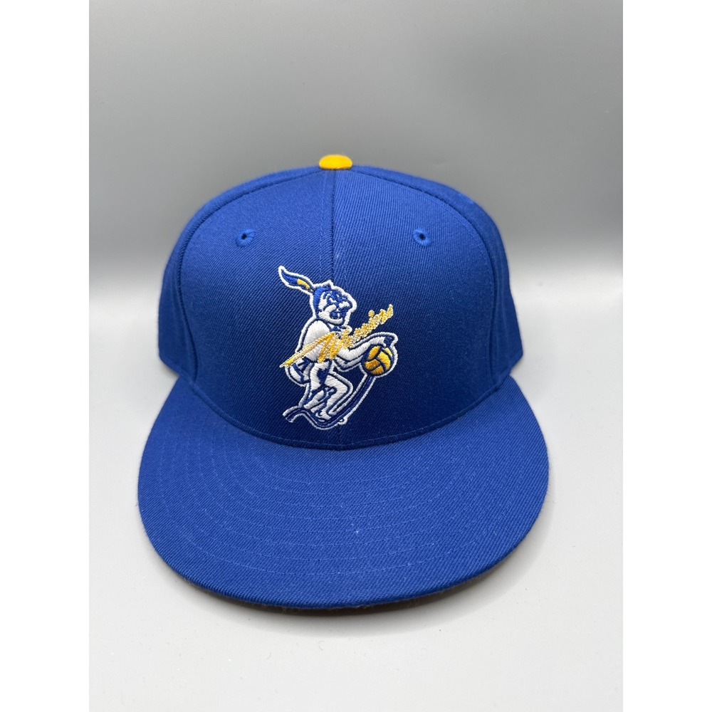 Golden State Warriors Mitchell & Ness Retro Mascot Hat 7 1/4 Fitted Throwback